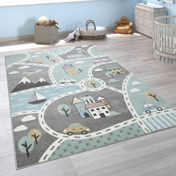 Rug for Kids Room Quality Thick Children's Carpet City Road Play Large Small Mat