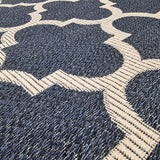 Blue Cotton Rug Moroccan Trellis Rug Extra Large Small Living Room Bedroom Rug Carpet Washable Mat with Tassels