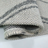 Modern Light Grey Dark Grey Anthracite Runner Rug Geometric 100% Cotton Washable Woven Hallway Hall Flat Weave Carpet Natural Diamond Patterned Mat - 75x300cm Living Room Bedroom Floor Area Mat Contemporary