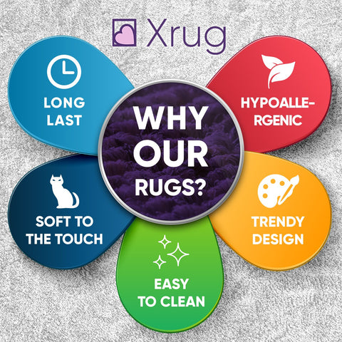 Cotton Rug Navy Blue Diamond Pattern Washable Runner Modern Woven Mat Carpet Small Extra Large