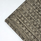 Non Slip Rug for Kitchen Living Room Brown Plain Flat Weave Natural Look Durable Area Mat