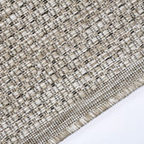 Non Slip Rug for Kitchen Living Room Taupe Brown Plain Flat Weave Natural Look Durable Area Mat