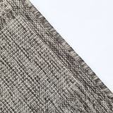 Non Slip Rug for Kitchen Living Room Taupe Brown Check Flat Weave Natural Look Durable Area Mat (Copy)
