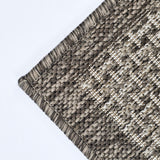 Non Slip Rug for Kitchen Living Room Taupe Brown Check Flat Weave Natural Look Durable Area Mat (Copy)