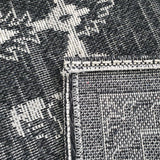 Cotton Machine Washable Rugs Black Grey Rug Carpet Hallway Runner Large Small 