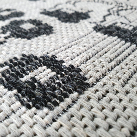 Crey Rug Natural Flat Weave Modern Living Room Bedroom Carpet 100% Cotton Washable