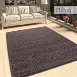Taupe Brown Shaggy Rug Extra Large Small Fluffy Carpet Living Room Bedroom Deep Pile Mat