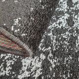 Low Pile Rugs Brown Abstract Modern Rug Living room Bedroom Carpet Mats