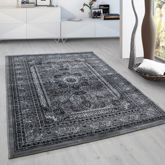 Grey Oriental Rug Traditional Persian Room Mat Small Large Modern Lounge Carpets