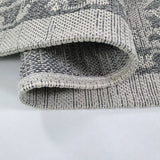 100% Cotton Rug Grey Washable Flatweave Carpet Mat New
