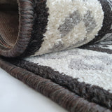Grey Trellis Rug Oriental Pattern Carpet Small Large Woven Low Pile Living Room Mats
