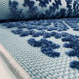 Blue Outdoor Rug Diamond Large XL Small Carpet for Decking Garden Patio Balcony Gazebo Mat