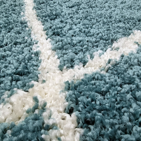 Teal Rug Blue Fluffy Shaggy Carpet Large Small Living Room Bedroom Carpet Thick Soft Rugs