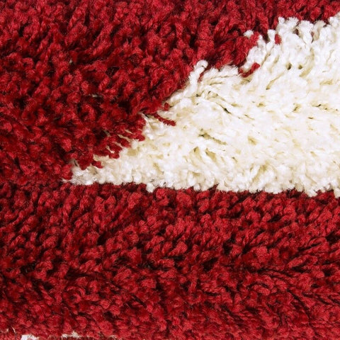 Boys Football Rug Red White Round Fluffy Kids Floor Mats Childrens Room Carpet
