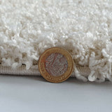 Shaggy Rugs White Cream Soft Fluffy Rug Long Pile Living Room Bedroom Carpet Mat