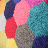 Multi Coloured Rug Large Geometric Mottled Pattern Floor Mat Bedroom Area Carpet
