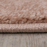 Elephant Nursery Rug Modern Kids Room Pink White Cream Mat Childrens Animal Baby Girl Bedroom Floor Carpet
