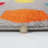 Grey Rugs Modern Multi Colour Geometric Pattern Mat Room Area Carpet Small Large