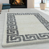 White Fluffy Rug Cream Shaggy for Bedroom Living Room Soft Thick Rugs