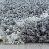 Grey Fluffy Rug Large Small Shag Pile Carpet for Living Room Bedroom