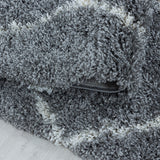 Grey Fluffy Rug Large Small Thick Soft Shaggy Carpet Shag Pile Rugs