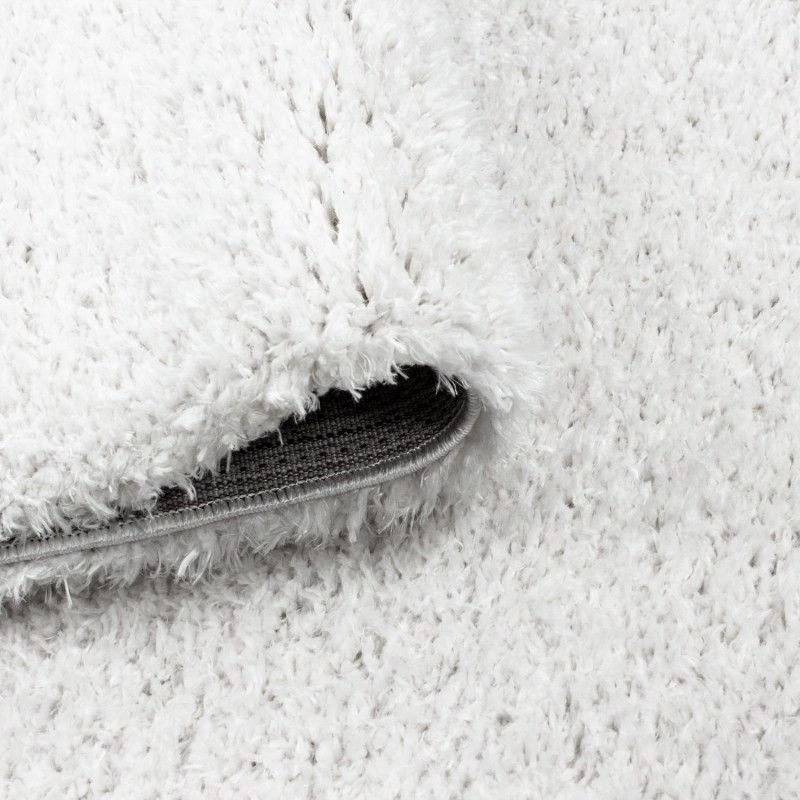 Cream Fluffy Rug Deep Pile Shaggy New Modern Mat Small X Large Round R ...