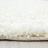 Cream Fluffy Rug Deep Pile Shaggy Mat Small Extra Large Room Round Floor Carpets