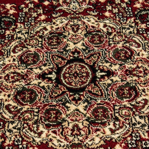Red Oriental Rug Beige Cream Floaral Traditional Pattern Thick Soft Woven Carpet Extra Large Small Area Mat
