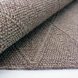 Washable Brown Rug Jute Look Flat Weave Plain Geometric Pattern Carpet Modern Design Bedroom Area Mat Small Extra Large Runner Hall Mat Living Room Lounge Woven Contemporary Floor New Polypropylene 67x100cm 80x150cm 57x230cm 117х167cm 67x300cm 167x233cm 