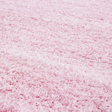 Pink Fluffy Rug Modern Deep Pile Shaggy Carpet Plain Living Room Floor Area Mat