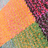Modern Rugs Multi Coloured Check Pattern Carpet Geometric Small Large Room Mats