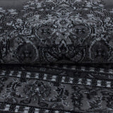 Grey Traditional Rug Oriental Pattern Border Design Carpet Dining Room Area Mats