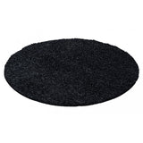 Shaggy Rug Dark Grey Anthracite Fluffy Carpet Extra Large Small Circle Round Mat for Living Room Bedroom