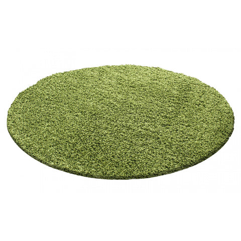 Round Shaggy Rug for Living Room Bedroom 50mm long pile