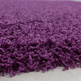 Purple Fluffy Rug Round Circle Carpet Extra Large Small Living Room Bedroom Carpet Mat