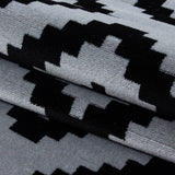 Geometric Rug Black and Grey Check Pattern Carpet Small Large Modern Bedroom Mat