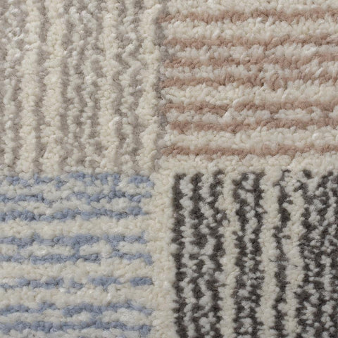 Modern Grey Cream Geometric Rug Anthracite Blue Dusky Pink Carpet for Living Room Bedroom Short Pile Polypropylene Mat Extra Large Small Runner