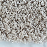 Shaggy Rug Light Brown Mink Soft Fluffy Carpet Long Pile Mat Bedroom Living Room