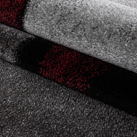 Abstract Rug Red Black Grey Modern Designer Floor Mats Living Room Runner Carpet