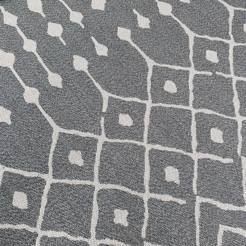 Grey Modern Rugs 100% Cotton Washable Abstract Flat Weave Rug Mat Small Large XL