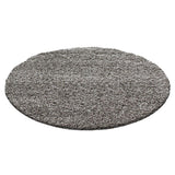 Fluffy Rug Grey Beige Deep Pile Shaggy Mats Modern Plain Room Carpet Small Large