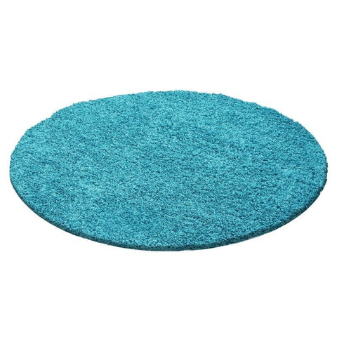 Shaggy Rug Modern Blue High Pile Fluffy Mat Small Large Plain Living Room Carpet