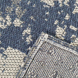 Grey Blue Rug Navy Living Room Bedroom Carpet Mat Large Small Runner Cotton Washable Rug