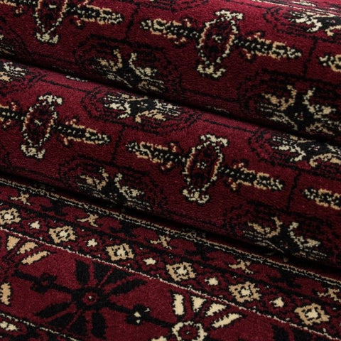 Red Oriental Rug Thick Soft Woven Traditional Carpet Extra Large Small Living Room Bedroom Mat