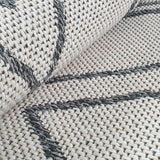 Cream Grey Rug Diamond Pattern 100% Cotton Washable Flat Weave Carpet Woven Living Room Bedroom Mat