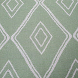 Green Cotton Rug Large Small Dimond Patterned Rug Runner Pastel Light Green Carpet Living Room Bedroom Mat Flatweave Washable Rug
