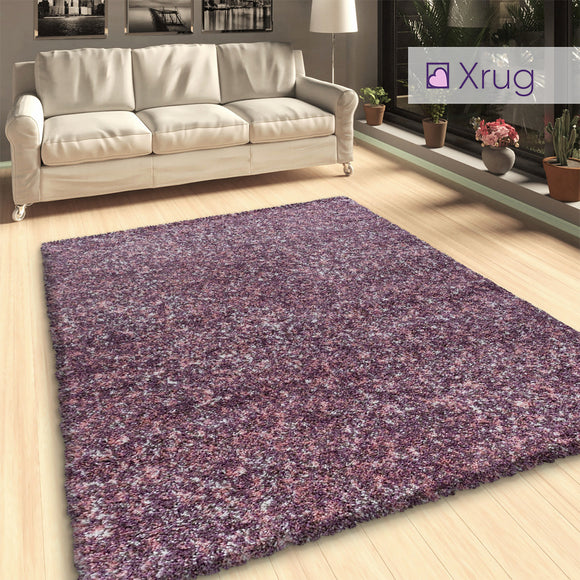 Pink Brown Purple Shaggy Rug Mottled Fluffy Extra Large Small Living Room Bedroom Carpet Thick Pile Runner Deep Pile Long Pile Area Mat