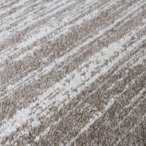 Cream Beige Rug Striped  Design Living Room Carpet Extra Large Bedroom Area Mat