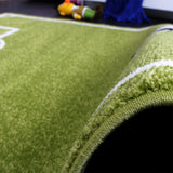 Large Kids Rug Football Pitch Green Bedroom Playroom Carpet Children's Floor Mat