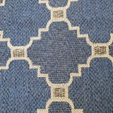 Navy Blue Rug 100% Cotton Trellis Grey Pattern Large Small Hall Runner Flatweave Living Room Bedroom Runner Carpet Woven Washable Mat